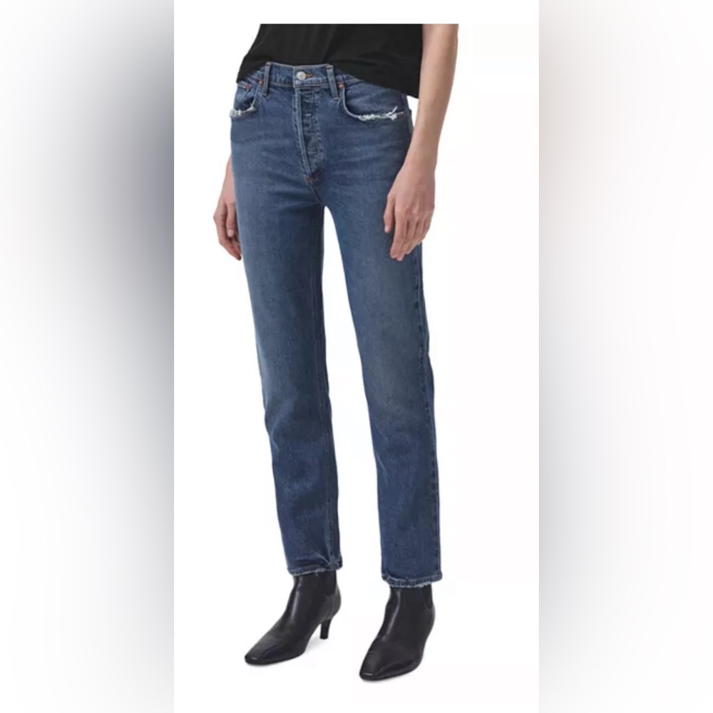 AGOLDE Riley High Rise Straight Jeans in Pose